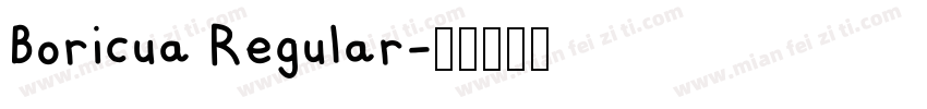 Boricua Regular字体转换